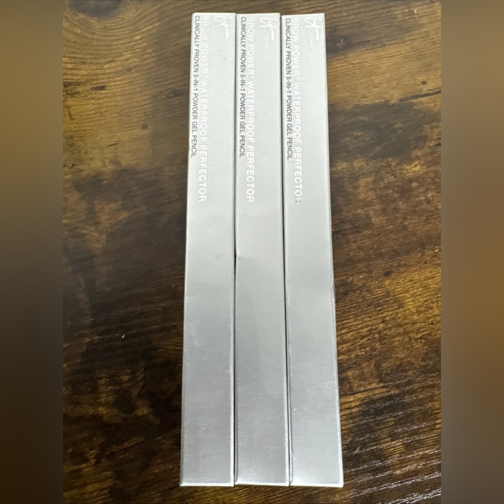 IT Cosmetics Brow Power Perfector Waterproof Powder Gel Pencil Taupe Qty 3 New.